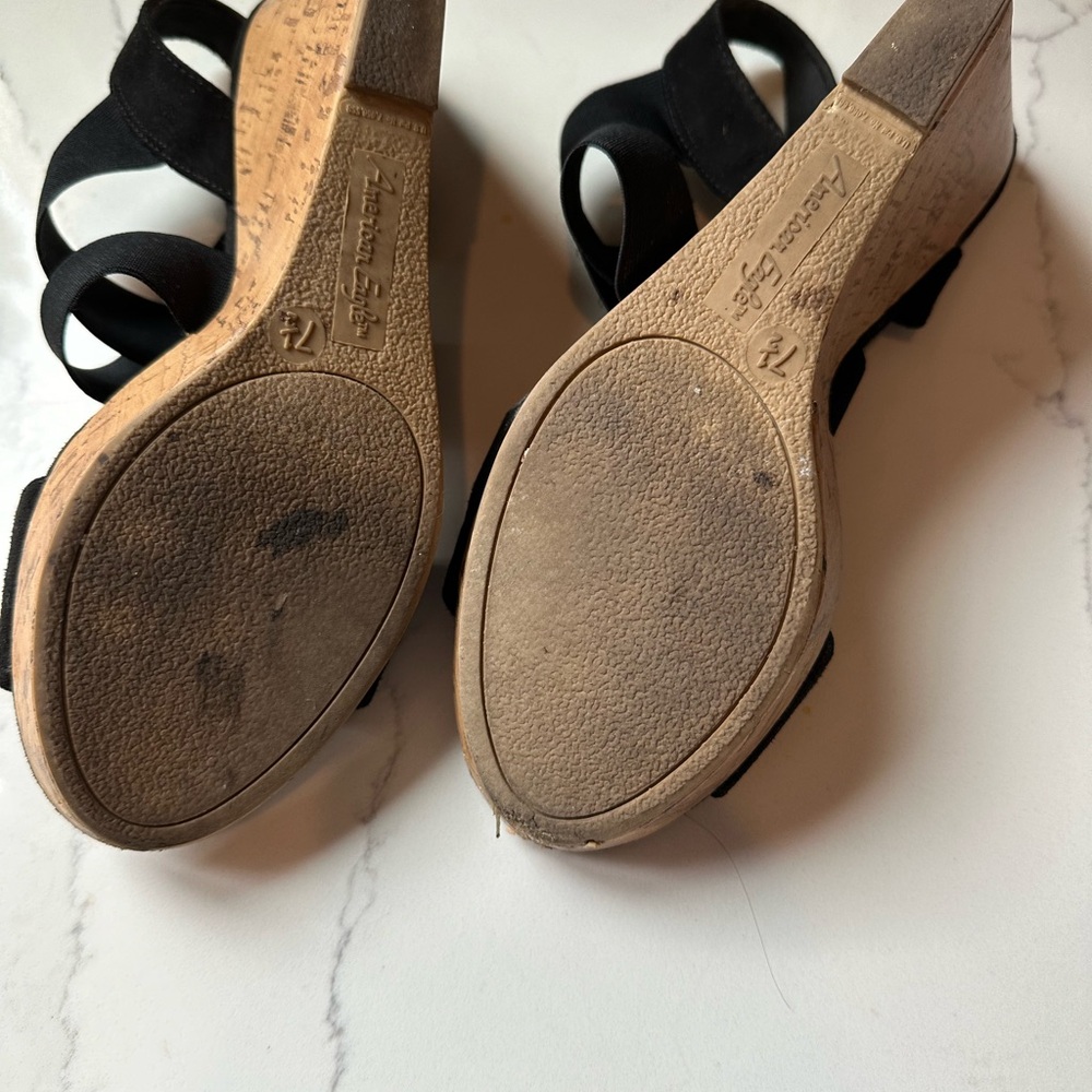7.5 ladies wedges American eagle. Gently worn.